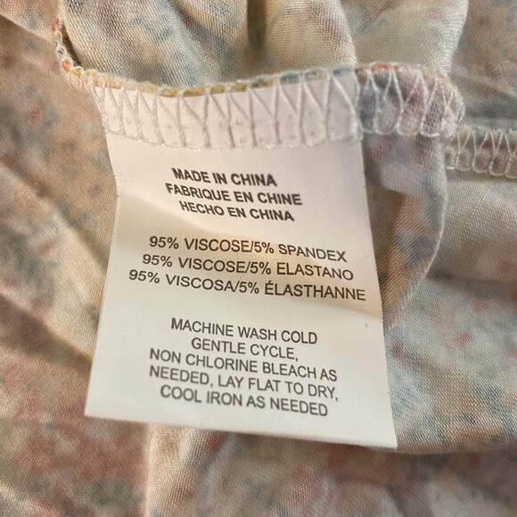 NWT O’Neill Flor Mini Viscose Floral Knit Sundress Size XL - Picture 5 of 9